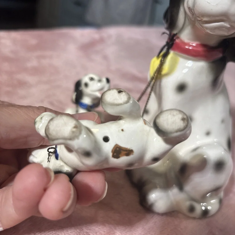 Vintage Kipper & Mann Dalmation Mom & Puppies Dog Figurine Statue Pet 6